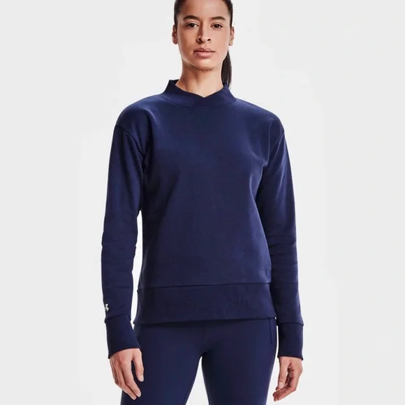 Under Armour AVY stadium crew in navy color. NWT - Picture 1 of 5